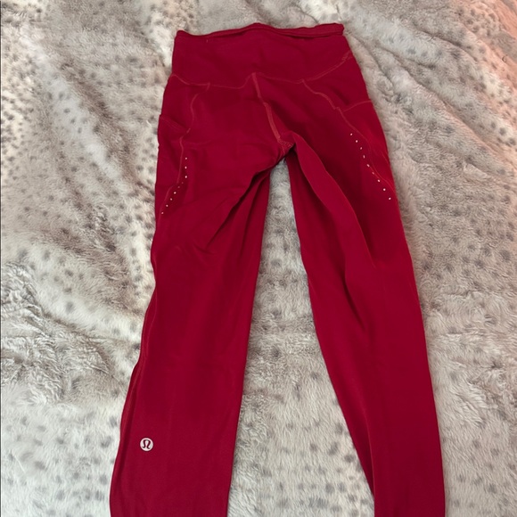 Lululemon red leggings - Picture 3 of 3